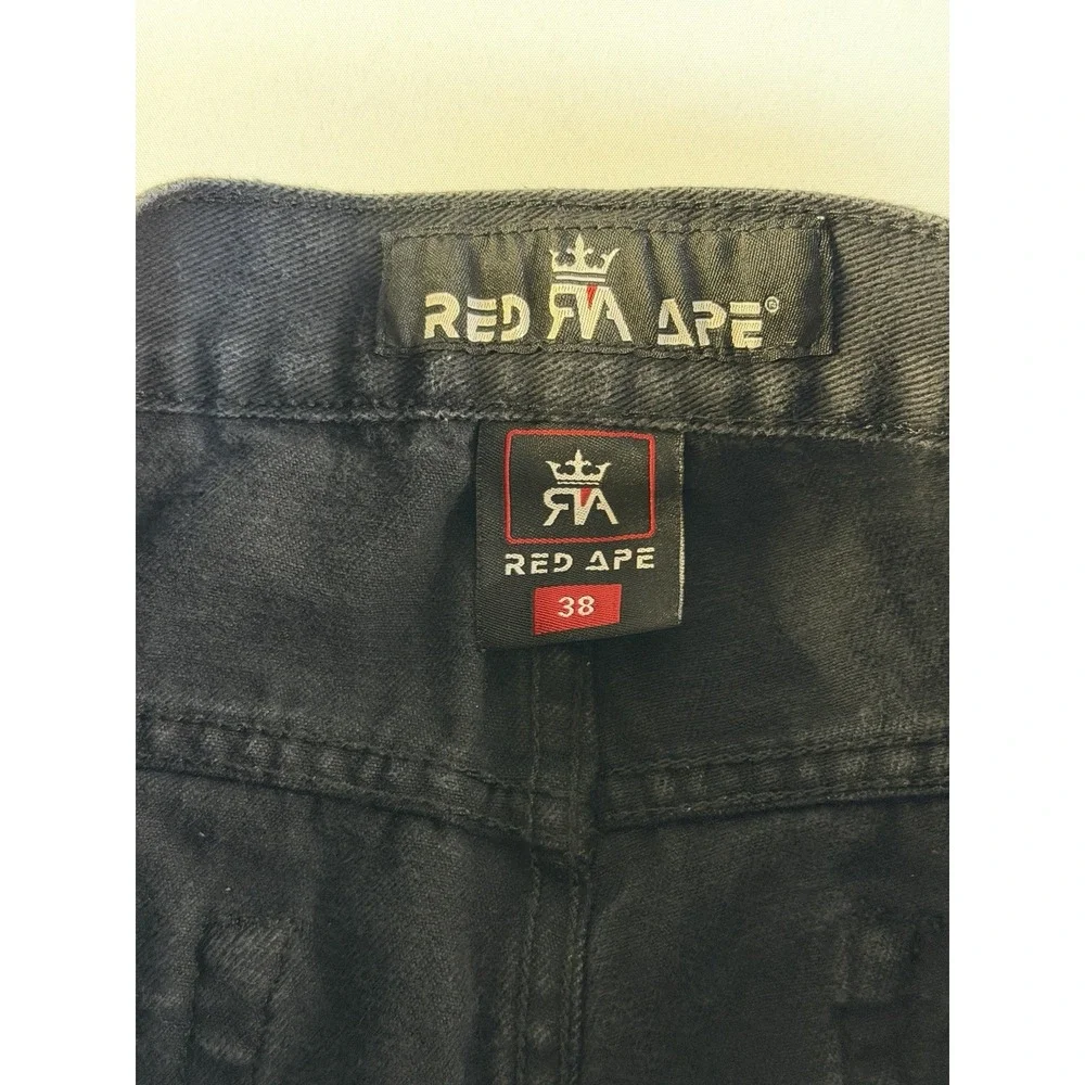 Red Ape Men's Sz 38 Straight Leg Fly‎ Front Hip Hop Baggy Grunge Y2K Streetwear
